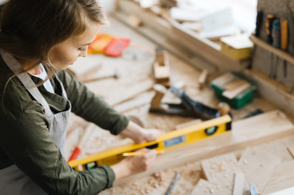 Female carpenter